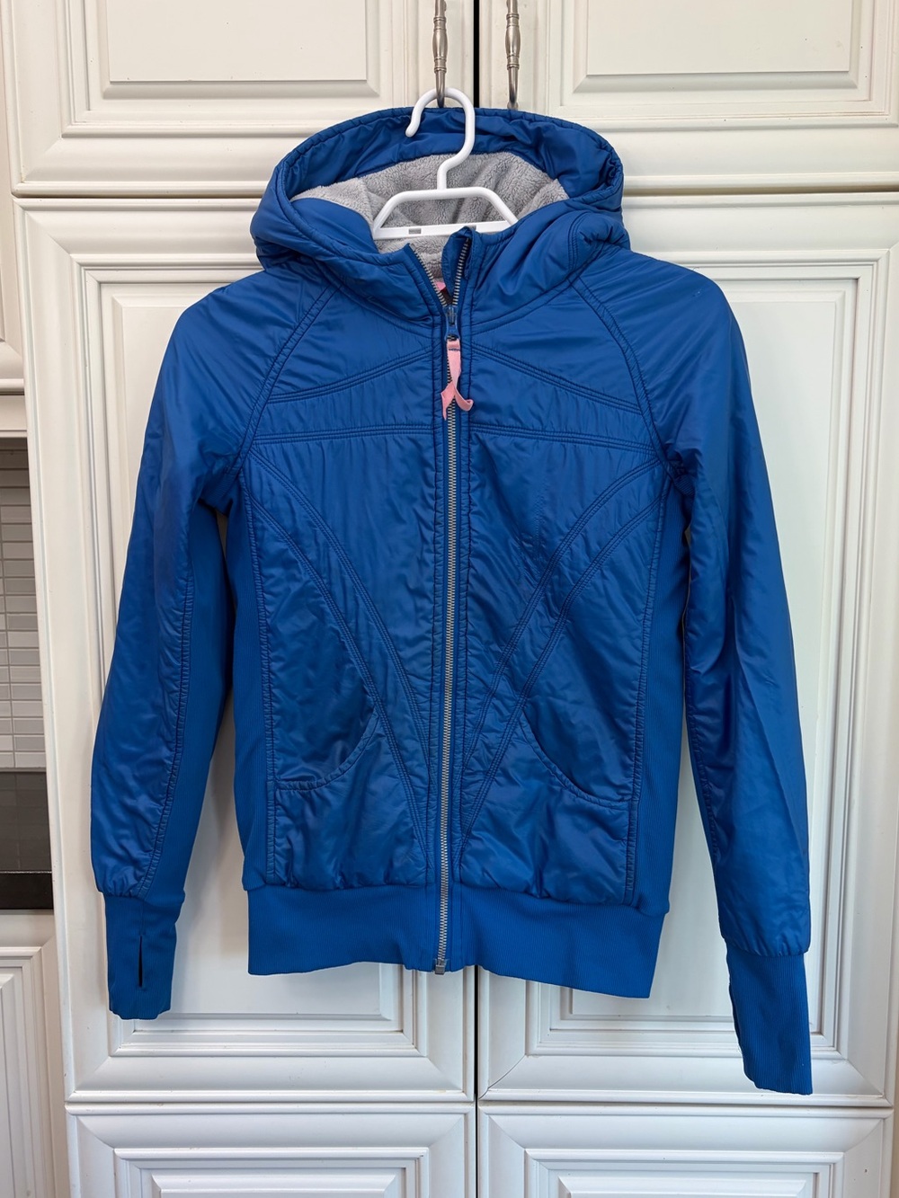 EUC Ivivva by Lululemon Sherpa fleece lined girl’s nylon puffer jacket